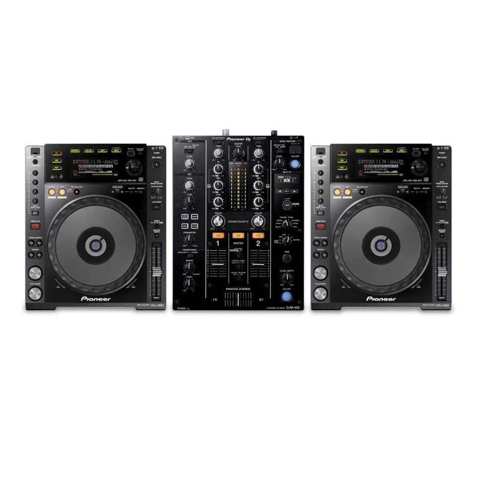 2× CDJ-850 + DJM-450 Setup mieten